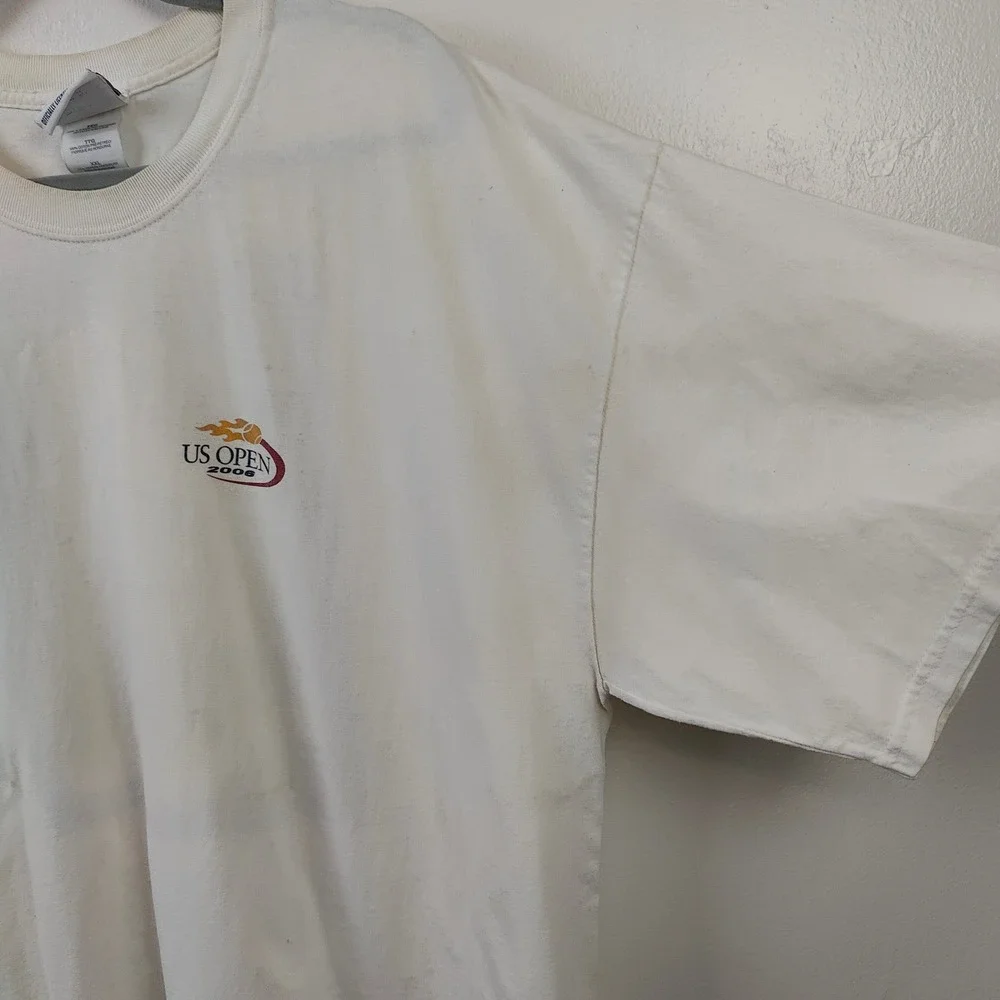 Vintage 2006 US Open Tee Mens XXL White Graphic Tennis Sportswear Gorpcore